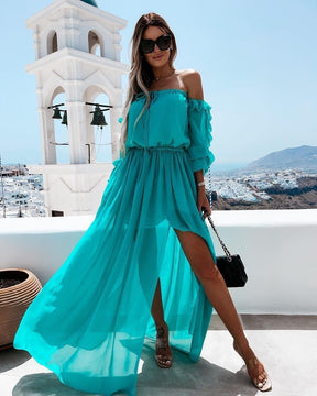 Vestido Longo Tomara que Caia Boho Chiffon