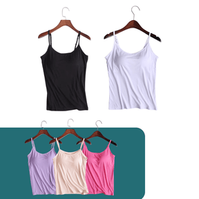 Kit Blusas Feminina com Sutiã Embutido - ComfortStyle - Pague 2 e Leve 5 - Inova Mix Store Kit Blusas Feminina com Sutiã Embutido - ComfortStyle - Pague 2 e Leve 5