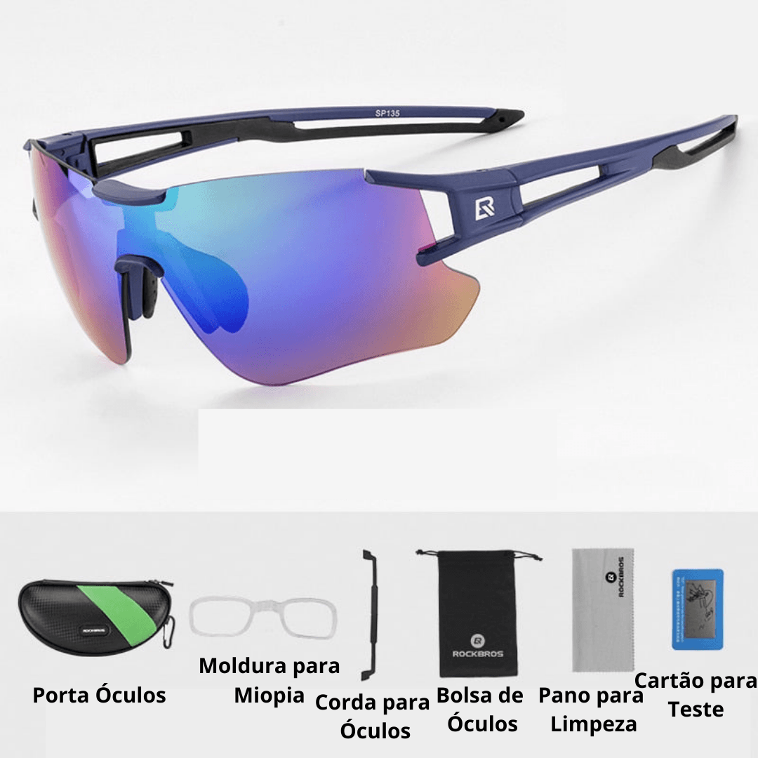 Óculos Ciclismo Lentes Fotocromáticas UV400 Masculino/Feminino RockBros - Inova Mix Store Óculos Ciclismo Lentes Fotocromáticas UV400 Masculino/Feminino RockBros