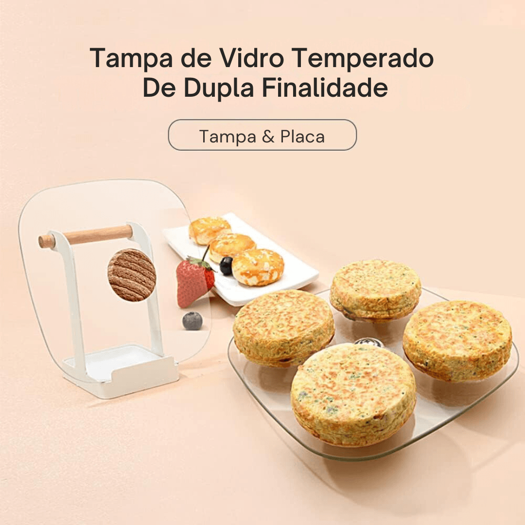 [Leve 2 Pague 1] Frigideira Titanix Multifunções 4 em 1 + Tampa de Vidro Temperado / BRINDE: KIT Utensílios - Inova Mix Store [Leve 2 Pague 1] Frigideira Titanix Multifunções 4 em 1 + Tampa de Vidro Temperado / BRINDE: KIT Utensílios