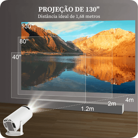 Mini Projetor Portatil 4k 5G - Magcubic - Inova Mix Store Mini Projetor Portatil 4k 5G - Magcubic