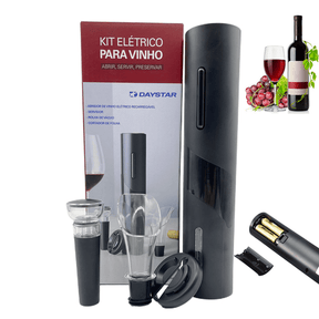 Abridor de Vinho Elétrico Automático - Inova Mix Store Abridor de Vinho Elétrico Automático