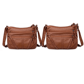 Bolsa Feminina Transversal de Couro - Compre 1 Leve 2 - Inova Mix Store Bolsa Feminina Transversal de Couro - Compre 1 Leve 2