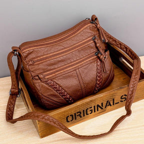 Bolsa Feminina Transversal de Couro - Compre 1 Leve 2 - Inova Mix Store Bolsa Feminina Transversal de Couro - Compre 1 Leve 2