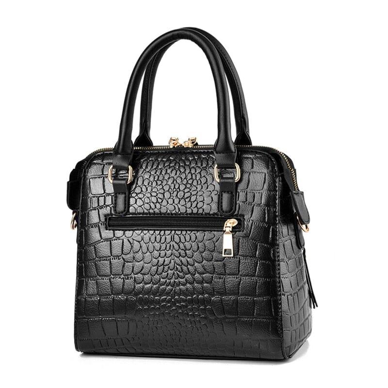 Bolsa Feminina de Couro com Design de Crocodilo - Inova Mix Store Bolsa Feminina de Couro com Design de Crocodilo