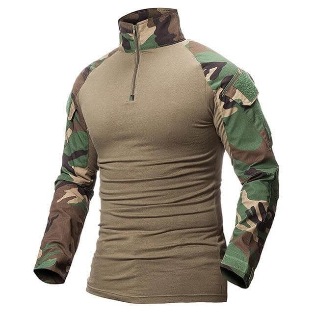 Camisa Masculina Militar Tática - Army Elite - Inova Mix Store Camisa Masculina Militar Tática - Army Elite