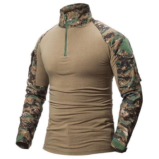 Camisa Masculina Militar Tática - Army Elite - Inova Mix Store Camisa Masculina Militar Tática - Army Elite