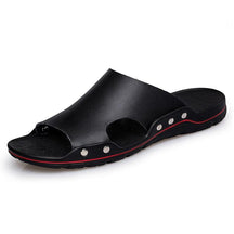 Chinelo de Couro Ortopédico com Sola Antiderrapante - Inova Mix Store Chinelo de Couro Ortopédico com Sola Antiderrapante