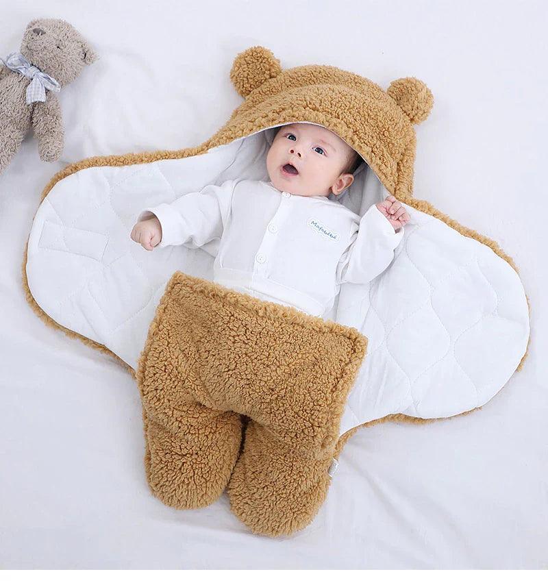 Cobertor de Ursinho para Bebe Dormir - Seguro e Confortável - Inova Mix Store Cobertor de Ursinho para Bebe Dormir - Seguro e Confortável