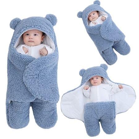 Cobertor de Ursinho para Bebe Dormir - Seguro e Confortável - Inova Mix Store Cobertor de Ursinho para Bebe Dormir - Seguro e Confortável