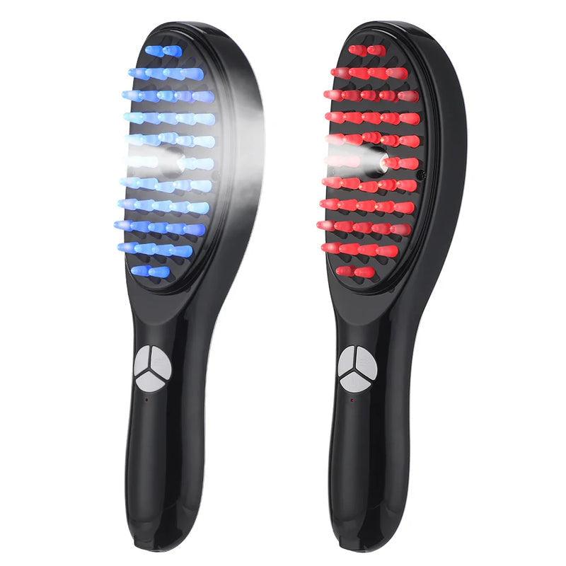 Escova LED Anti-queda para Crescimento Capilar 4 em 1 - HairGlow - Inova Mix Store Escova LED Anti-queda para Crescimento Capilar 4 em 1 - HairGlow