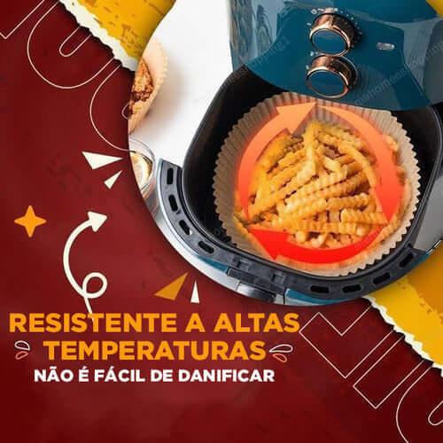 Forro de Papel Protetor Antiaderente para Air Fryer - Inova Mix Store Forro de Papel Protetor Antiaderente para Air Fryer