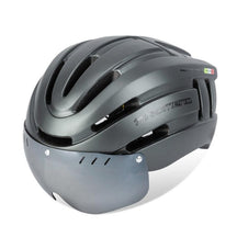 Capacete Ciclismo com Luz Traseira e Viseira Magnética Masculino/Feminino Promend - Inova Mix Store Capacete Ciclismo com Luz Traseira e Viseira Magnética Masculino/Feminino Promend