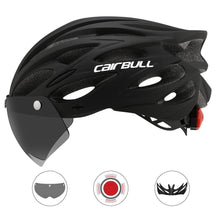 Capacete Ciclismo com Luz Traseira e Viseira Magnética Masculino/Feminino Cairbull - Inova Mix Store Capacete Ciclismo com Luz Traseira e Viseira Magnética Masculino/Feminino Cairbull