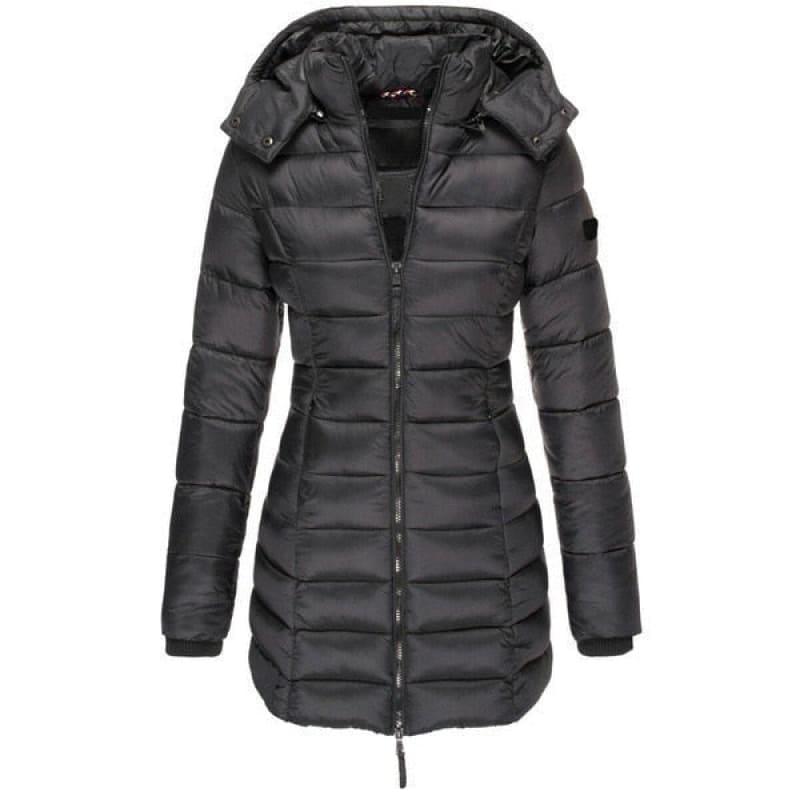 Jaqueta Feminina Puffer Longa com Capuz - WinterGlam - Inova Mix Store Jaqueta Feminina Puffer Longa com Capuz - WinterGlam