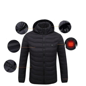 Jaqueta Masculina Puffer com Aquecimento Elétrico - PowerWarm - Inova Mix Store Jaqueta Masculina Puffer com Aquecimento Elétrico - PowerWarm