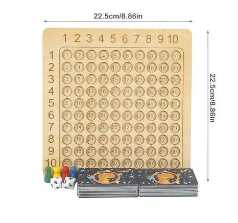 Jogo de Tabuleiro de Multiplicação para Crianças - Inova Mix Store Jogo de Tabuleiro de Multiplicação para Crianças