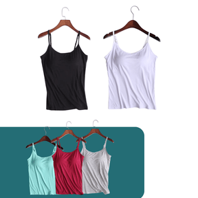 Kit Blusas Feminina com Sutiã Embutido - ComfortStyle - Pague 2 e Leve 5 - Inova Mix Store Kit Blusas Feminina com Sutiã Embutido - ComfortStyle - Pague 2 e Leve 5