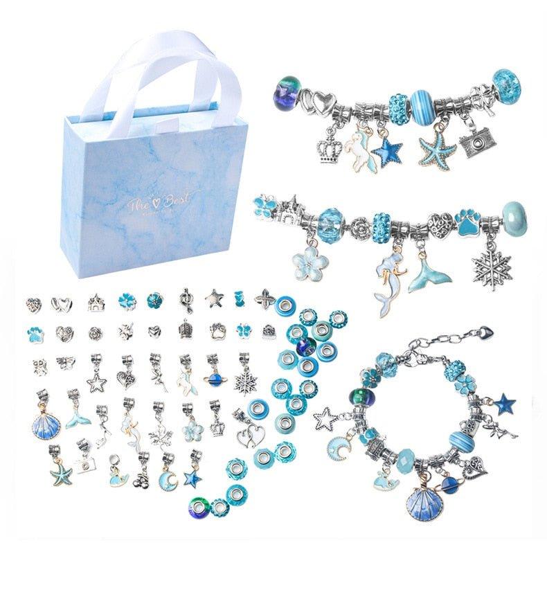 Kit Bracelete Feminino com 63 Peças - Inova Mix Store Kit Bracelete Feminino com 63 Peças