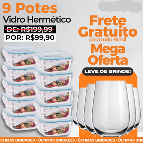 Combo Especial +3 Potes Herméticos +2 Copos Aruba - Inova Mix Store Combo Especial +3 Potes Herméticos +2 Copos Aruba