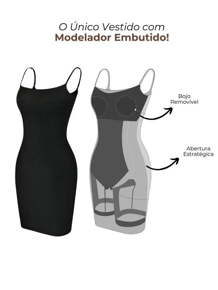 Vestido Modelador ShapeWear 3 em 1