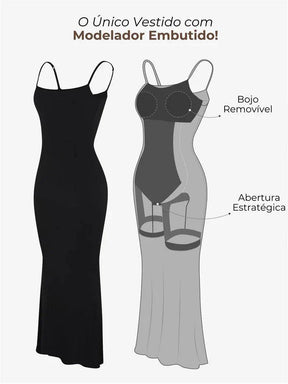 Vestido Modelador ShapeWear 3 em 1