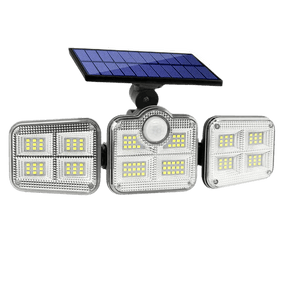 Refletor Led Solar Com 3 Cabeças 800W - EcoLight - Inova Mix Store Refletor Led Solar Com 3 Cabeças 800W - EcoLight