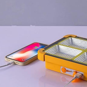 Refletor Led Solar Impermeavel com Powerbank Embutido - Inova Mix Store Refletor Led Solar Impermeavel com Powerbank Embutido