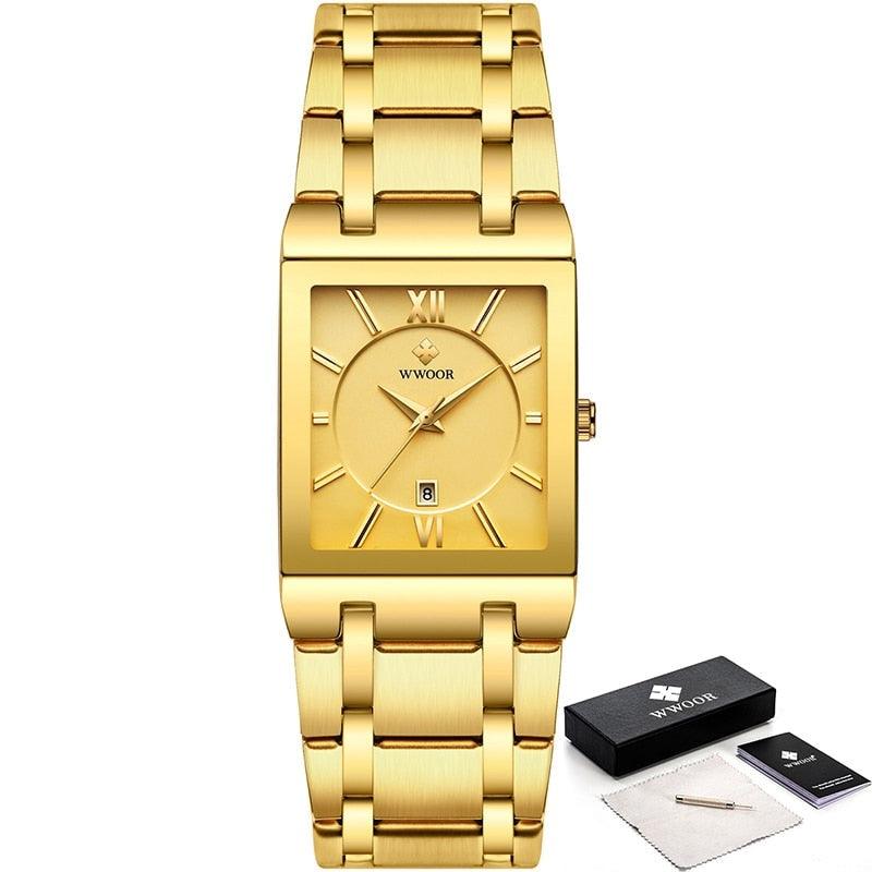 Relógio Masculino Gold Watch - Inova Mix Store Relógio Masculino Gold Watch