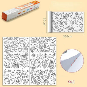 Rolo Gigante Criativo para Desenhos - Mais de 5000 Desenhos - Inova Mix Store Rolo Gigante Criativo para Desenhos - Mais de 5000 Desenhos