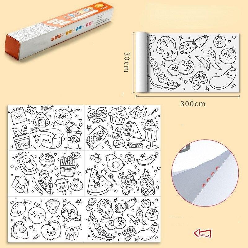 Rolo Gigante Criativo para Desenhos - Mais de 5000 Desenhos - Inova Mix Store Rolo Gigante Criativo para Desenhos - Mais de 5000 Desenhos