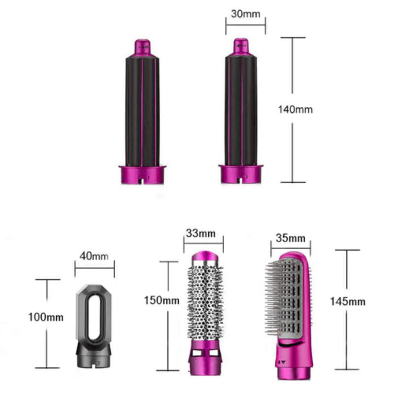 Secador de Cabelo Profissional Multifuncional 5 em 1 - HairStyler - Inova Mix Store Secador de Cabelo Profissional Multifuncional 5 em 1 - HairStyler