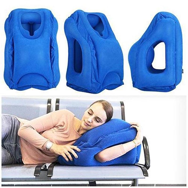 Travesseiro Ergonômico Inflável para Viagens - Nuvem God - Inova Mix Store Travesseiro Ergonômico Inflável para Viagens - Nuvem God