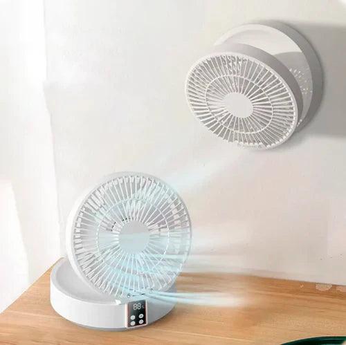 Ventilador com LED Portátil Recarregável - LightBreeze - Inova Mix Store Ventilador com LED Portátil Recarregável - LightBreeze