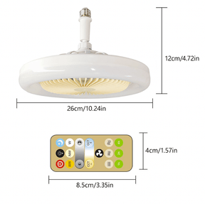 Ventilador de Teto com Luzes de Led Integradas - Inova Mix Store Ventilador de Teto com Luzes de Led Integradas