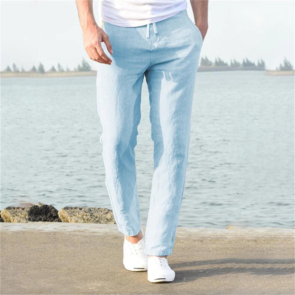 Calça Masculina de Linho Retrô