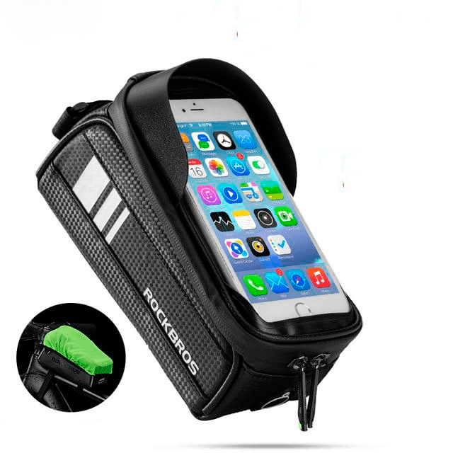 Bolsa Ciclismo Impermeável Porta Celular com Touch Screen RockBros - Inova Mix Store Bolsa Ciclismo Impermeável Porta Celular com Touch Screen RockBros