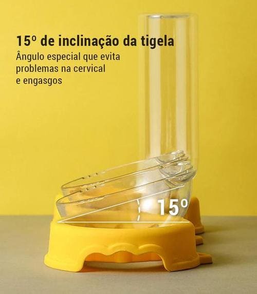 Tigela Ortopédica Anti Vômito para Pets - Bebedouro Automático - Inova Mix Store Tigela Ortopédica Anti Vômito para Pets - Bebedouro Automático