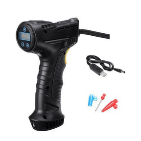 Calibrador de Pneus Digital + 3 Bicos Diferentes - AirPistol - Inova Mix Store Calibrador de Pneus Digital + 3 Bicos Diferentes - AirPistol